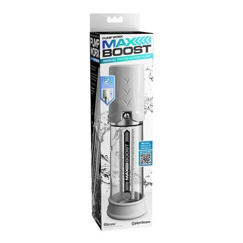 Max Boost White Clear Pipedream PD3249-19