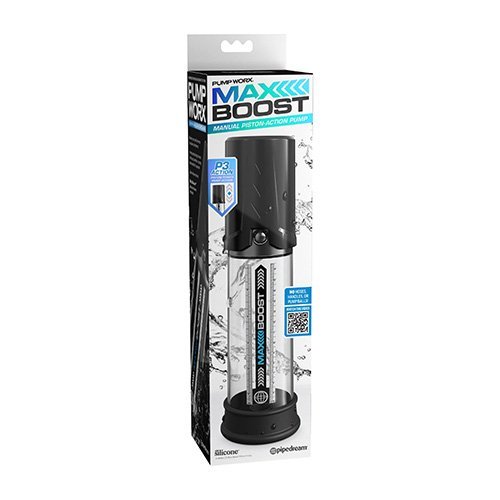 Max Boost Black Clear Pipedream PD3249-23