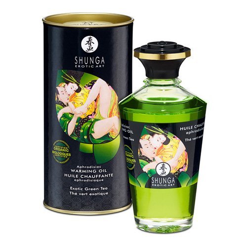 Aphrodisiac Warming Oil Exotic Green Tea Shunga