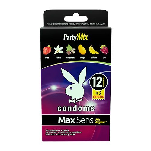 Condón Playboy Max Sens Party Mix