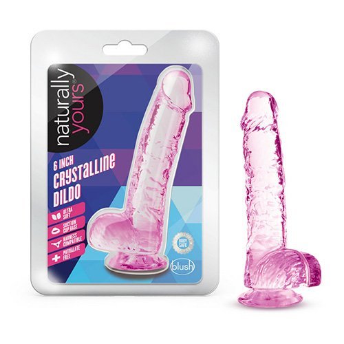 Crystalline Dildo Rose Blush Novelties BL-51700